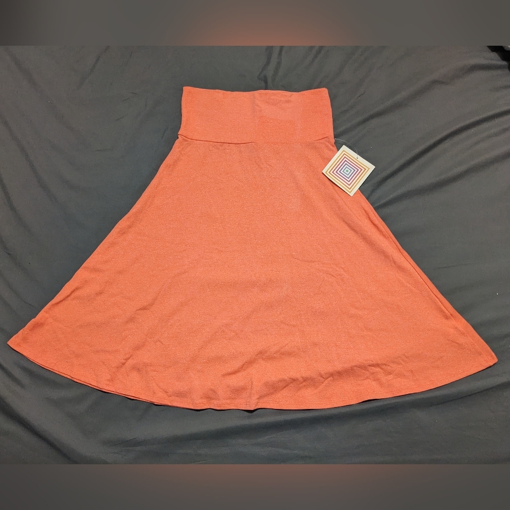LuLaRoe A-Line Skirt in Peach